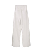 Women Asymmetric Wrap Front Irregular Slant Cut Wide Leg Pants Suitpure
