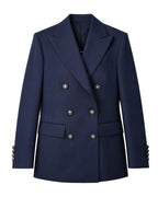 Classic Twill Double-Breasted Blazer Suitpure