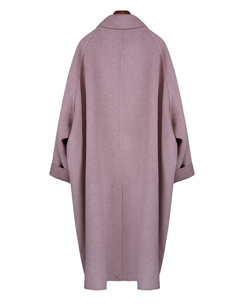 Reversible Cashmere Notch Lapel Coat