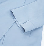 Cloud Blue Elegant 3/4 Sleeve Blazer Suitpure