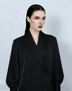 Shawl Collar Blouse in Black and White Suitpure