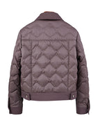 Short Down Puffer in Ebony Brown