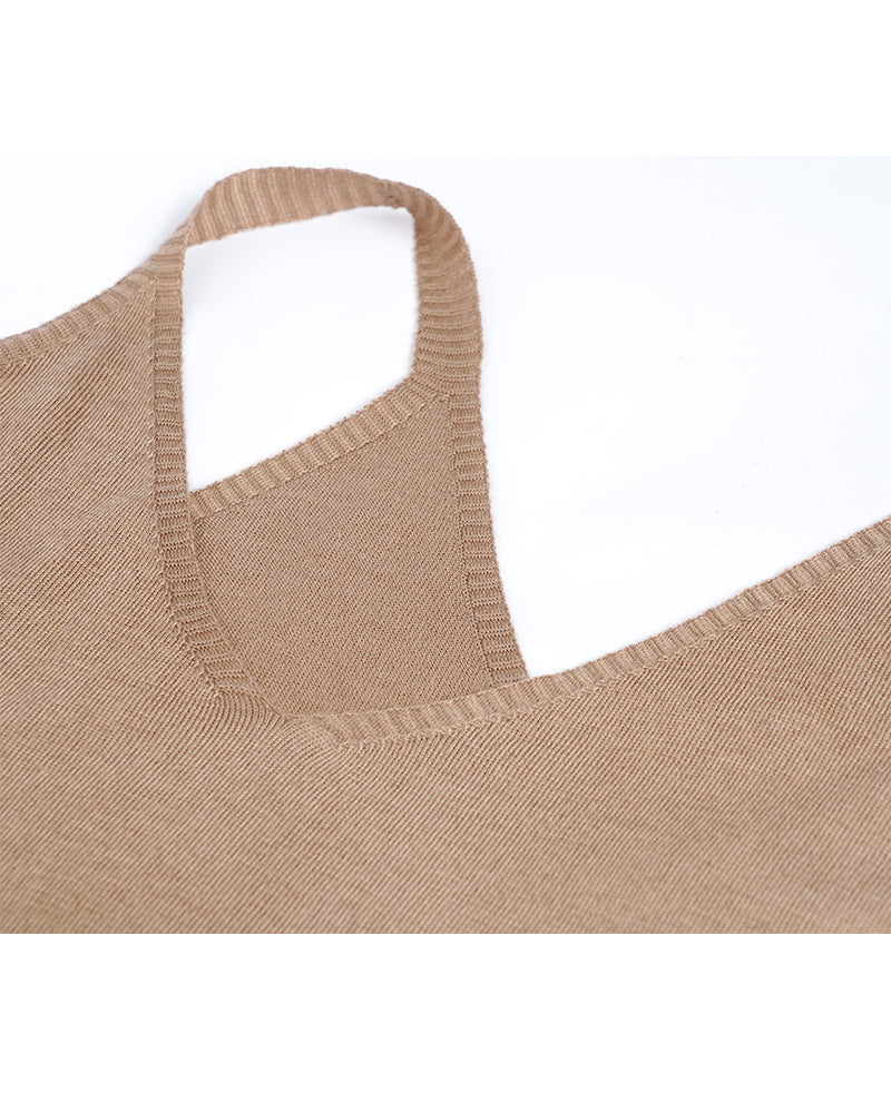 Ribbed Knit V-Neck Camisole | Layering Essential Suitpure