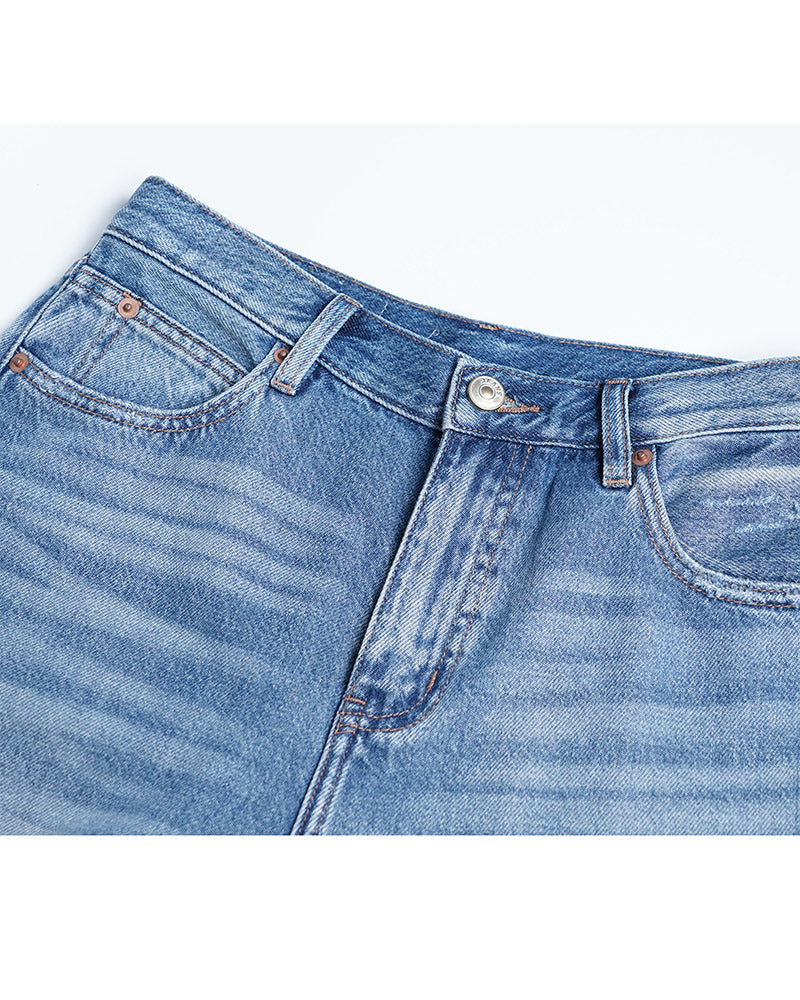 Summer Straight Leg Jeans in Blue Suitpure