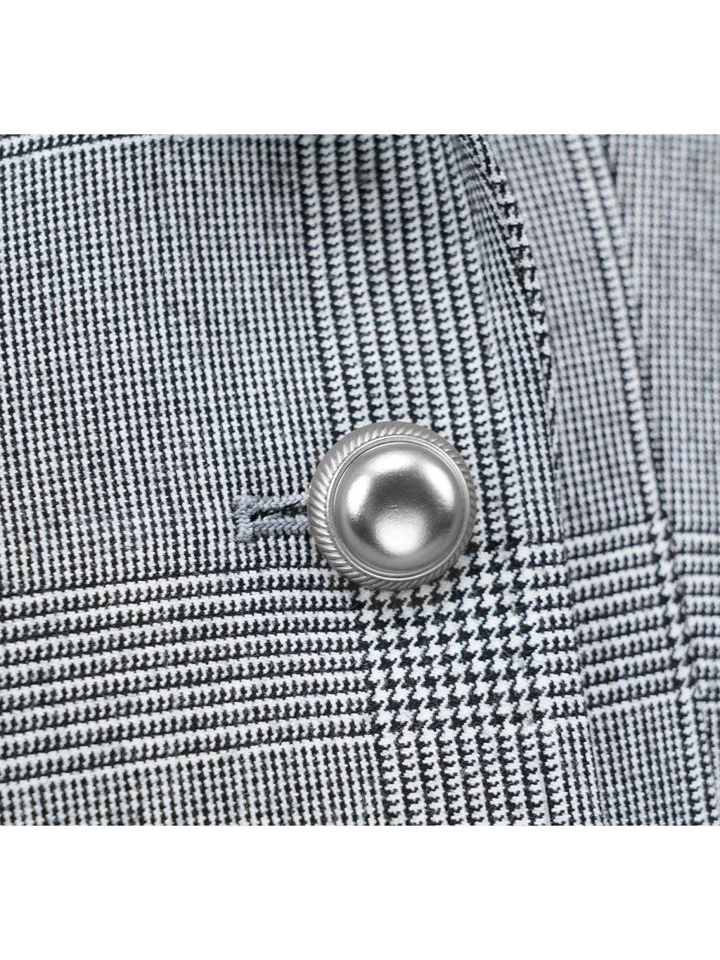 Puer Wool Prince of Wales Check Ladies Oversized Jacket Suitpure