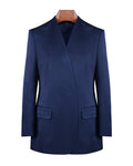 Deep Sea Blue Collarless Blazer Suitpure