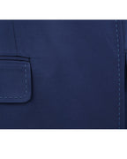 Deep Sea Blue Collarless Blazer Suitpure