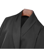 Shawl Collar Blouse in Black and White Suitpure