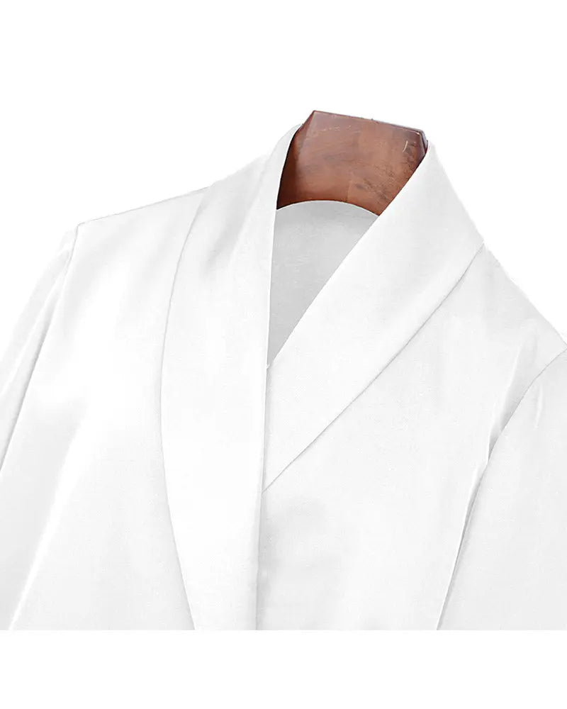 Shawl Collar Blouse in Black and White Suitpure