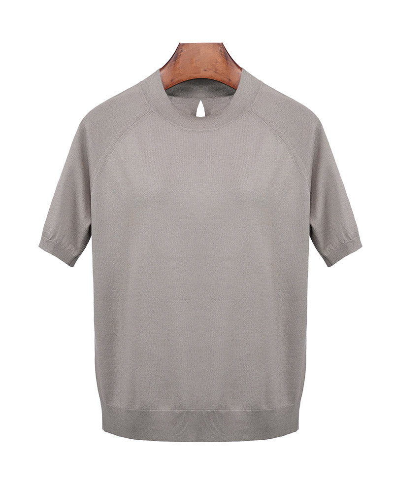 Crewneck Raglan Sleeve Knit Top