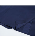 Deep Sea Blue Collarless Blazer Suitpure