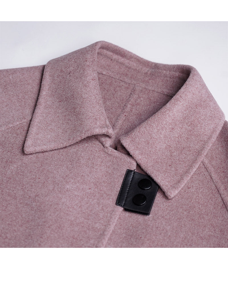 Reversible Cashmere Notch Lapel Coat