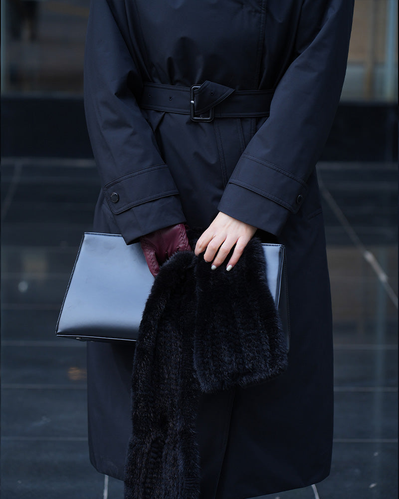 Trench-Style Down Coat | Belted Winter Essential