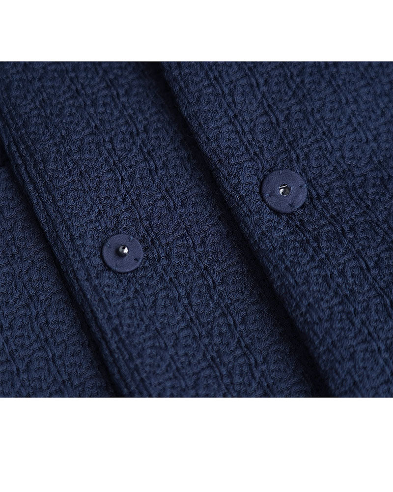 Zen Relief Textured Shirt Jacket | Relaxed Silhouette