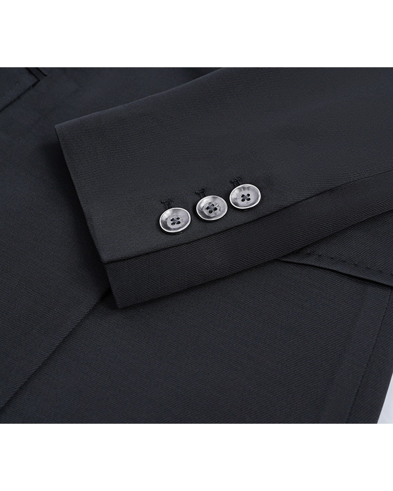 Acetate Satin Belted Blazer | Self-Tie Waist Suitpure