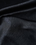 Women Black AcetateHigh Waist Jacquard Midi Pencil Skirt