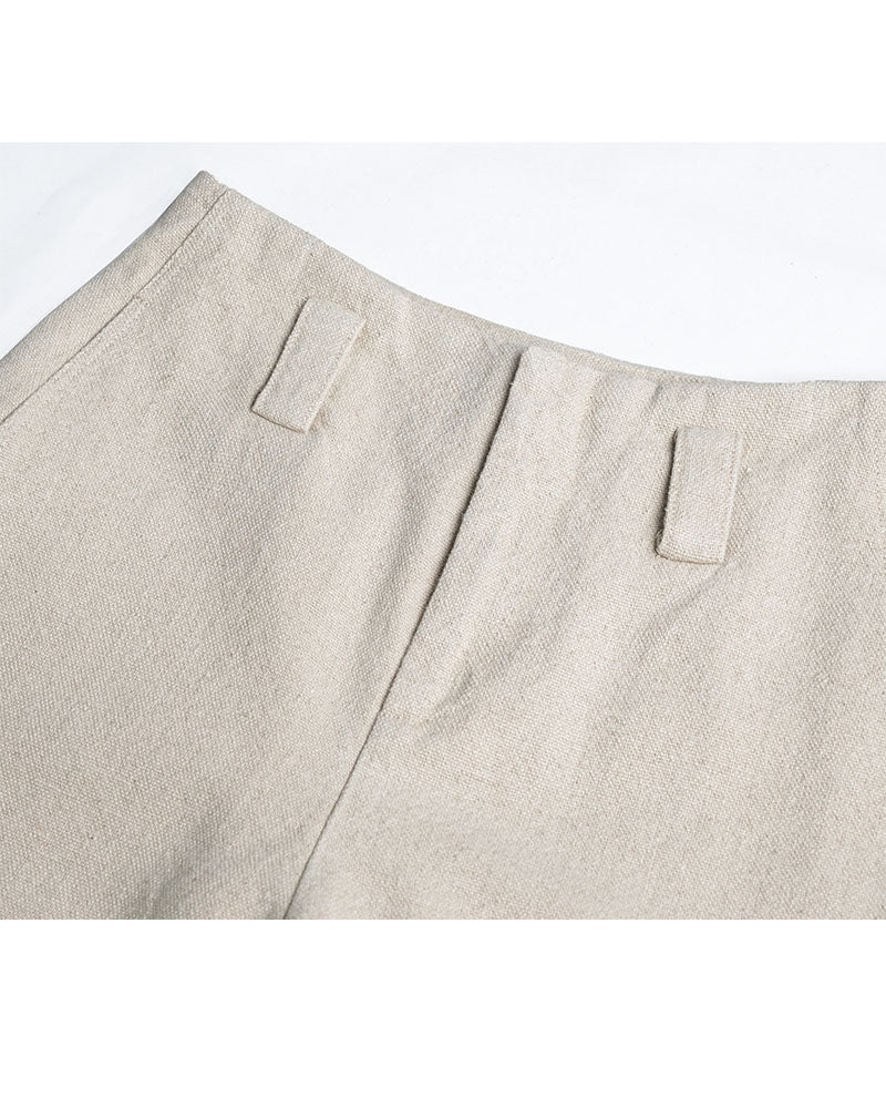 Heavyweight Tencel Linen Straight Leg Trousers Suitpure