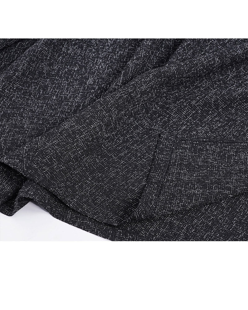 Structured Pleat Skirt with Balloon Hem