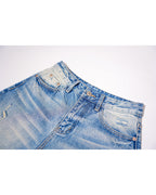 Vintage Wash Relaxed Jeans with Ripped Details Suitpure