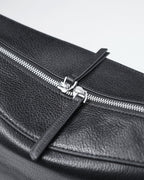 Women Smooth Black Genuine Leather Underarm Bag Suitpure