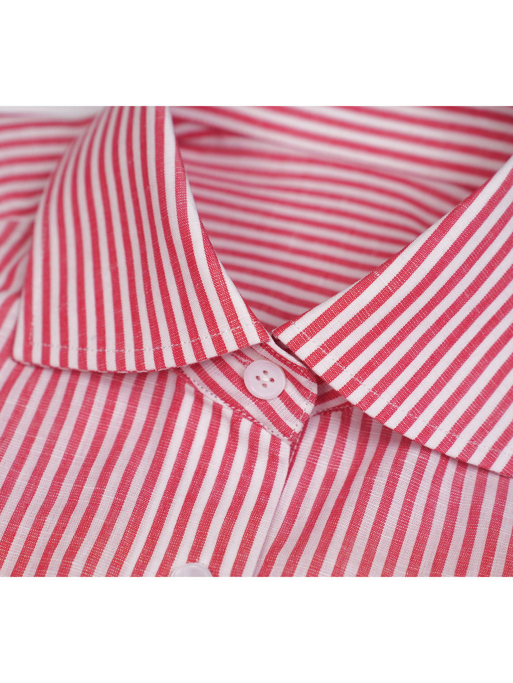 Red Linen Cotton French Collar Blouse Suitpure