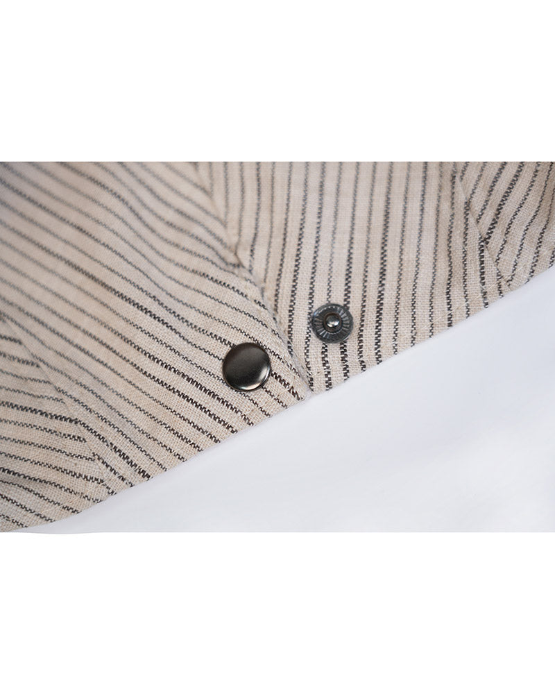 Vintage Striped Cotton Linen Newsboy Cap Suitpure