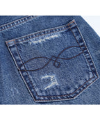 Applique Stitch Tapered Jeans | Vintage Workwear Suitpure