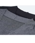 V-Neck Knit Top with Darted Waist Detail