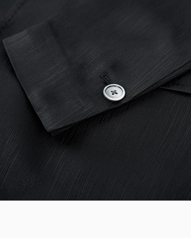 Tree Grain Acetate Shawl Collar Unlined Blazer Suitpure