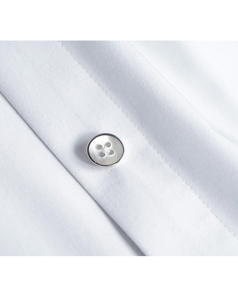 Wing Collar Blouse with French Cuffs Suitpure