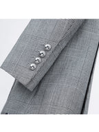 Puer Wool Prince of Wales Check Ladies Oversized Jacket Suitpure