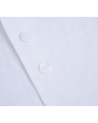 Italian One-Piece Collar Linen Shirt Suitpure