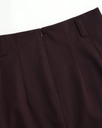 Integrated Waist Boned Textured Midi Skirt