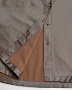 Ebony Brown Wax-Finish Textured Blouse