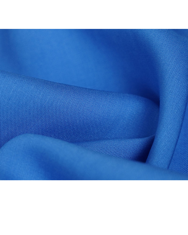 Sky Blue Mandarin Collar Blouse with Self-Tie Suitpure