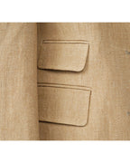Butter Yellow Linen Casual Blazer Suitpure