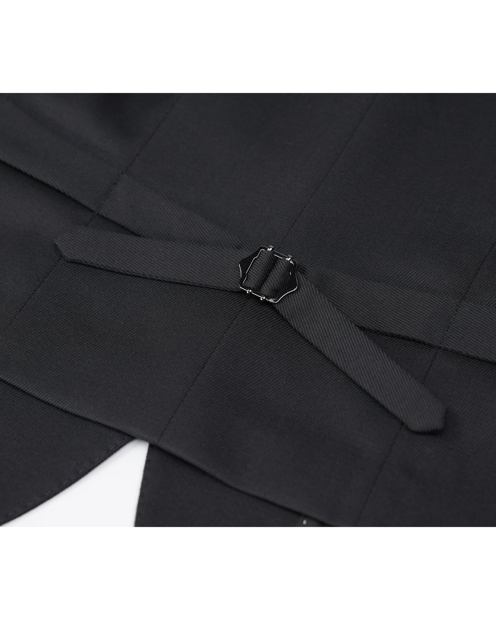 Fitted Rounded Collar Wool Cavalry Twill Vest| 100% Wool（副本）
