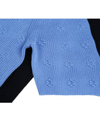 Mock Neck Pullover with Floral Motif | Soft Knit