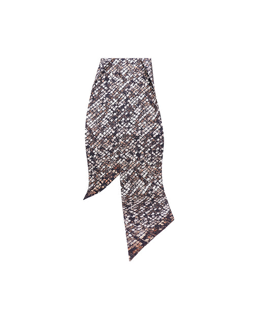 12x155cm Elegant Mulberry Silk Skinny Long Neck Tie & Scarf Suitpure