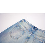 Vintage Wash Relaxed Jeans with Ripped Details Suitpure