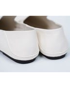 Women Black Shoes Soft Leather Square Toe Slip On Flat Loafers Suitpure