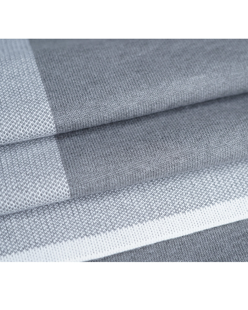 Pure Tone Shawl with Flowing Silhouette Suitpure