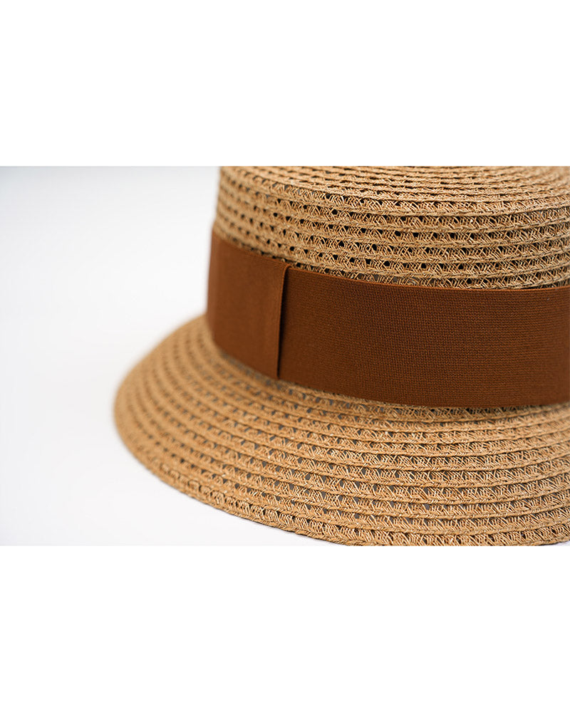 Retro Japanese Ribbon Flat Top Hat | Vintage Suitpure