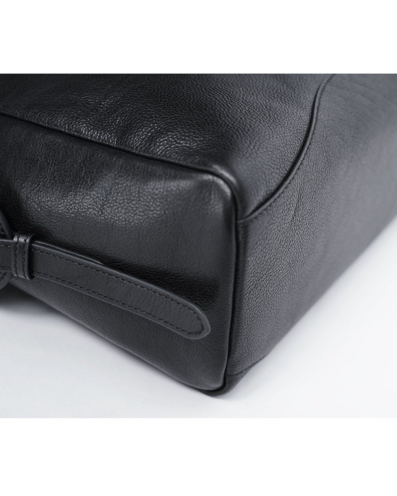 Women Smooth Black Genuine Leather Underarm Bag Suitpure