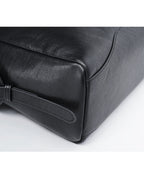 Women Smooth Black Genuine Leather Underarm Bag Suitpure