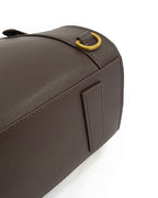 Women Retro Dark Brown Contrast Suede & Leather Handbag Suitpure