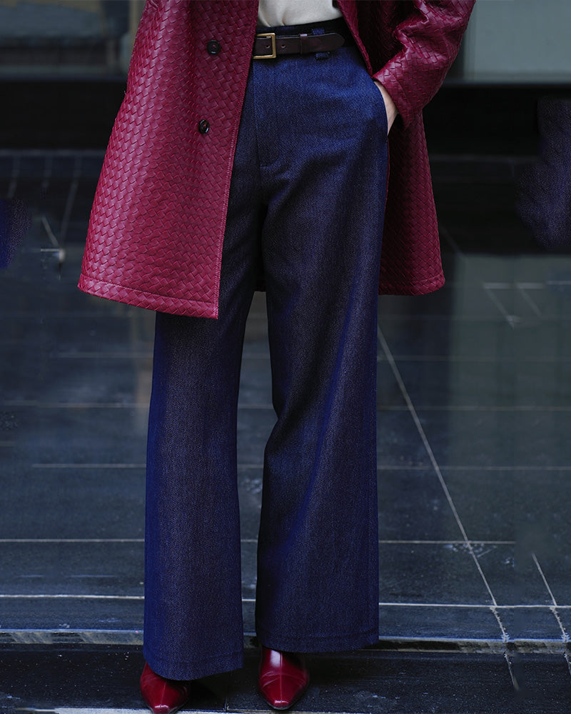 High-Waist Wide-Leg Jeans Suitpure