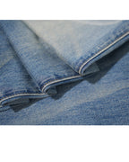 Cloud-Dyed Straight Jeans in Mist Blue Wash Suitpure