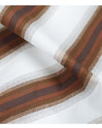 Cotton Striped Shirred Convertible Shirt Dress Suitpure