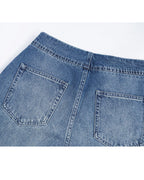 Continuous Waistband Button-Front Jeans | High-Rise Suitpure